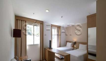 Flat no Wyndham SP Paulista com 32m², 1 dormitório e 1 vaga, disponível para locação.