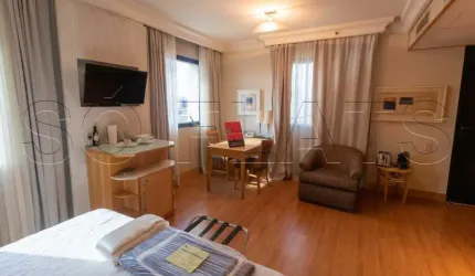 Flat Tryp Higienópolis próximo ao Mackenzie para locação.