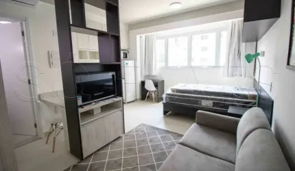 Flat mobiliado com 26m² para locação próximo ao Hospital das Clínicas mobiliado aceita pet no flat.
