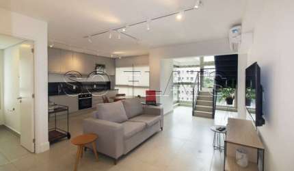 Apartamento no Studio Oliveira Dias para locação 85m², 1 dormitórios e 2 vagas.