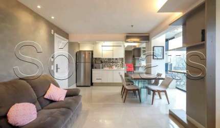 Flat na Vila Olímpia Fora do Pool para Investimento e Moradia