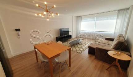 Studio no Residencial Pamplona para locação contendo 1 dormitório e 57m² no coração da Av Paulista.