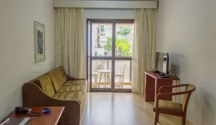 Flat no Jardins disponível para locação New Star com 1 dormitório e 1 vaga