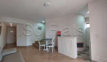 Flat no Jd Paulista, próximo a Paulista, disponível para locação imediata sem burocracia.