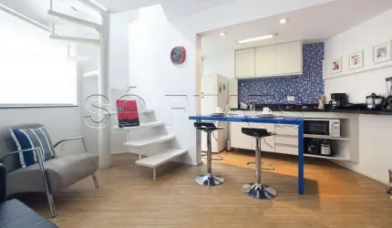 Flat Palazzo Gritti 48m² 1 dormitório e 1 vaga disponível para locação na Vila Nova Conceição.