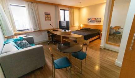 Transamérica Jardins 28m² 1 dormitório 1 vaga disponível para locação no Jardim Paulista.