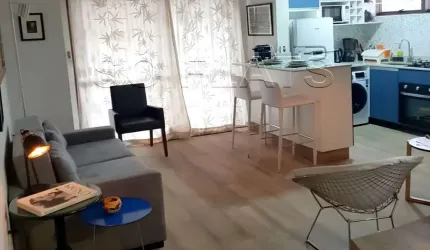 Flat Paulista Wall Street disponível para venda com 49m², 01 dorm e 01 vaga