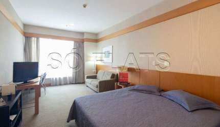 Flat Wyndham Nortel em Santana disponível para locação com 27m², 1 dormitório e 1 vaga de garagem.