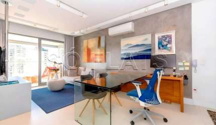 Flat de altíssimo padrão contendo 70m² na Vila Nova Conceição disponível para locação.