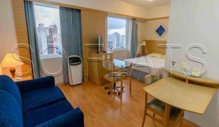 Flat disponível locação na Bela Vista a poucos metros da Avenida Paulista com 1 dormitório e 1 vaga
