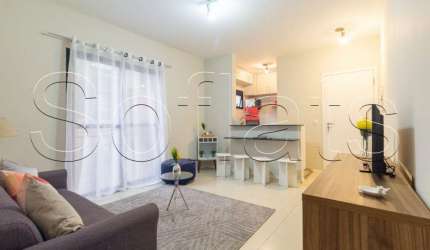 Apartamento disponível para locação no Liberty Plaza com 60 m², 1 dormitório e 1 vaga de garagem.