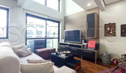 Flat International Duplex disponível para venda com 65m², 02 dorm e 02 vagas de garagem