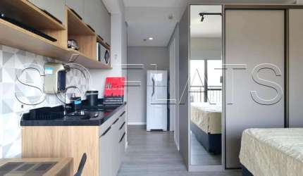 Studio disponível para locação 25m² e 1 dormitório ao lado do Pq Ibirapuera.