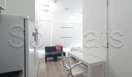 Flat estilo Studio disponível para locação contendo 25m² e 1 dormitório próx do Hospital São Paulo.