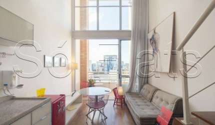 Flat Dali Nyc, apto duplex disponível para venda com 39m², 01 dorm e 01 vaga