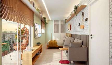 Studio Viva Benx Casa do Ator, Apto disponível com 25m² e 01 dormitório