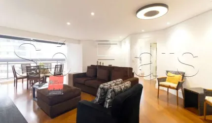 Flat no The Sutton House com 120m² 2 dormitórios 3 vagas em Moema disponível para locação.