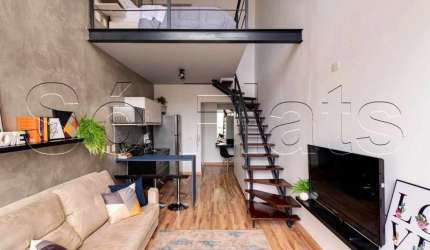 Duplex mobiliado no Brooklin à venda.