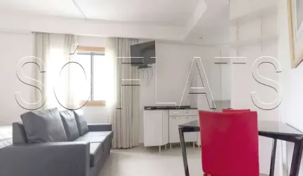 Flat Tsue Bienal disponível para venda com 26m², 01 dorm e 01 vaga de garagem