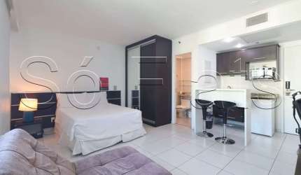 Flat Melia Ibirapuera disponível para venda com 27m², 01 dorm e 01 vaga de garagem