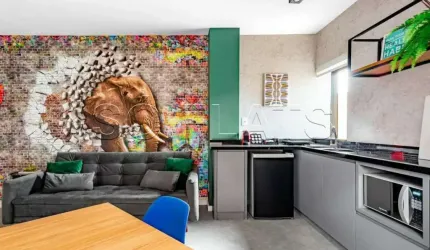 Flat Hampton Park disponível para venda com 29m², 01 dorm e 01 vaga de garagem