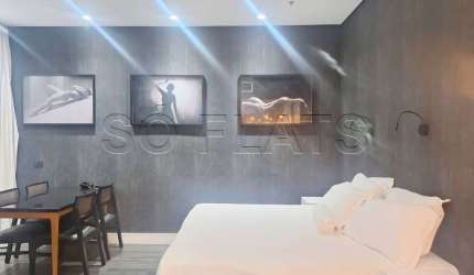 Flat Wyndham Nortel disponível para venda com 35m², 01 dorm e 01 vaga de garagem