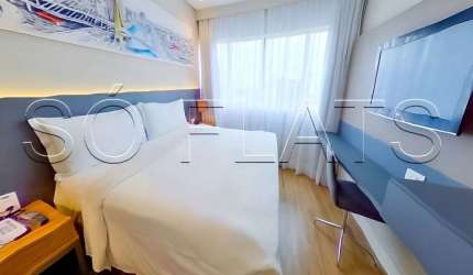Flat Transamerica Berrini, disponível para venda com 34m², 01 dorm e 01 vaga