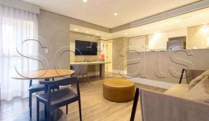 Flat George V Maria Lisboa disponível  com 66m², 01 dormitório e 01 vaga de garagem