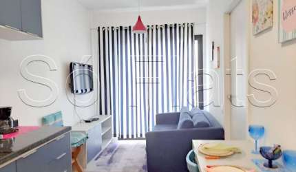 Studio Nex One Butantã, apto disponível para locação totalmente mobiliado com 33m² e 1 dormitório.