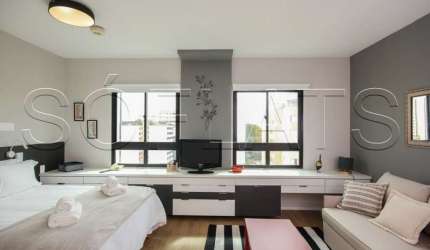 Flat Mercure SP Pinheiros mobiliado para venda com 28m² e 01 vaga de garagem