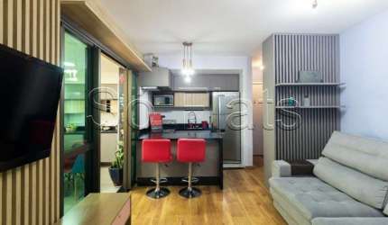 Flat no Gran Estanconfor Veranda Berrini disponível para locação com 60m², 2 dorms e 1 vaga.