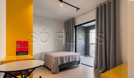 Apartamento estilo studio disponível para locação no bairro de Higienópolis.