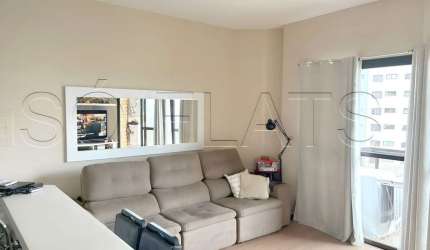 Flat Montecattini disponível mobiliado com 48m², 01 dorm e 01 vaga
