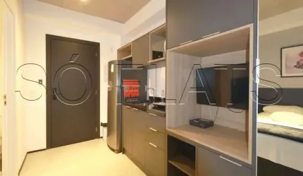 Apto VN Ueno, apto ao lado da Rua da Consolação disponível para locação com 18m² e 01 dormitório.