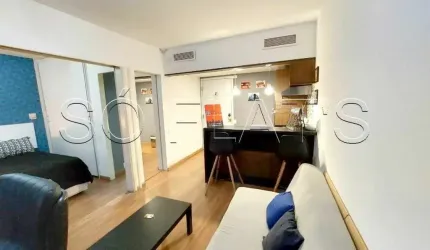 Flat Ninety 35m² 1 dormitório 1 vaga para locação nos Jardins.