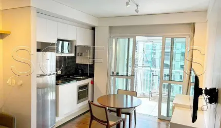 Ótima Flat próximo a Rua Funchal, Shopping JK Iguatemi, Pq do Povo e Marginal Pinheiros