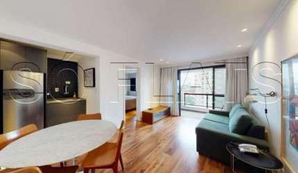 Flat Transamérica Higienópolis Classic disponível para venda com 45m², 01 dorm e 01 vaga de garagem