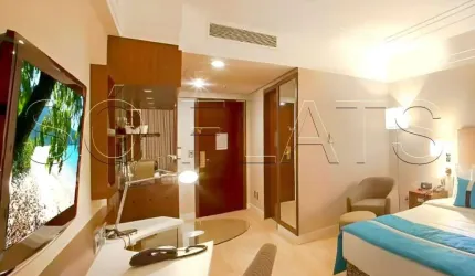 Flat Radisson Alphaville 30m² 1 dormitório 1 vaga para investimento no pool.