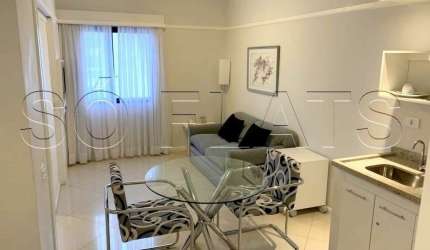 Apto no Ninety contendo 33m² 1 dormitório 1 vaga nos Jardins, disponível para locação.