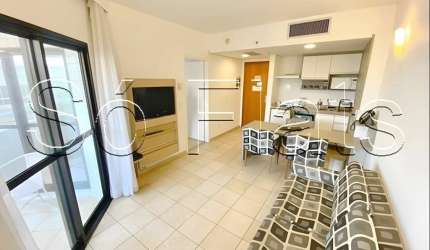 Apartamento em Santos disponível para locação com 47m², 01 dormitório e 01 vaga de garagem.