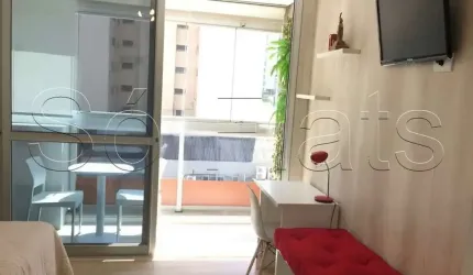 Studio Universo Augusta, apto com 22m² e 1 dorm para locação na Rua Augusta,  totalmente equipado.