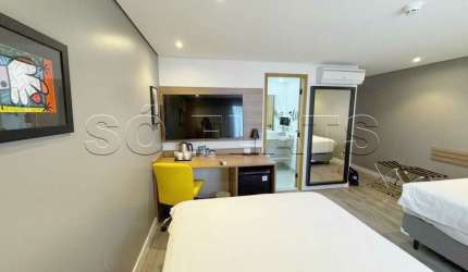 Holiday Inn Parque Anhembi, quarto de hotel para investimento com 33m² e 01 vaga de garagem