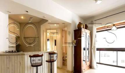 Flat Contemporâneo, disponível para venda com 57m², 01 dorm e 01 vaga