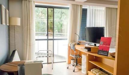 Flat Transamerica Jardins disponível para venda com 35m², 01 dorm e 01 vaga