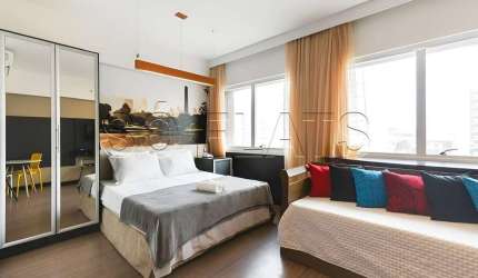 Flat disponível para venda com 29m², 1 dormitório e 1 vaga de garagem