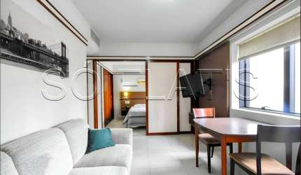 Flat Bristol The Time disponível para venda com 31m², 01 dormitório e 01 vaga de garagem