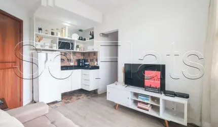 Apto no Edifício Morumbi Residence com 34m², 1 dormitório e 1 vaga, disponível para locação.
