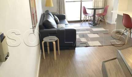 Flat disponível para locação contendo 48m², 1 dorm e 1 vaga a menos de 100 metrôs da Av Paulista.