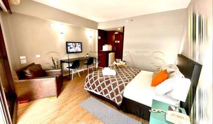 Flat Grand Plaza Paulista disponível para venda, com 30m², 01 dorm e 01 vaga