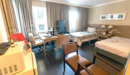 Apto disponível para locação no Radisson Berrini, contendo 29m², 1 dormitório e 1 vaga de garagem.